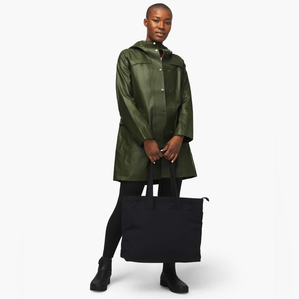 Lululemon Into The Drizzle Rain Coat Jacket Dark Green Sz 4